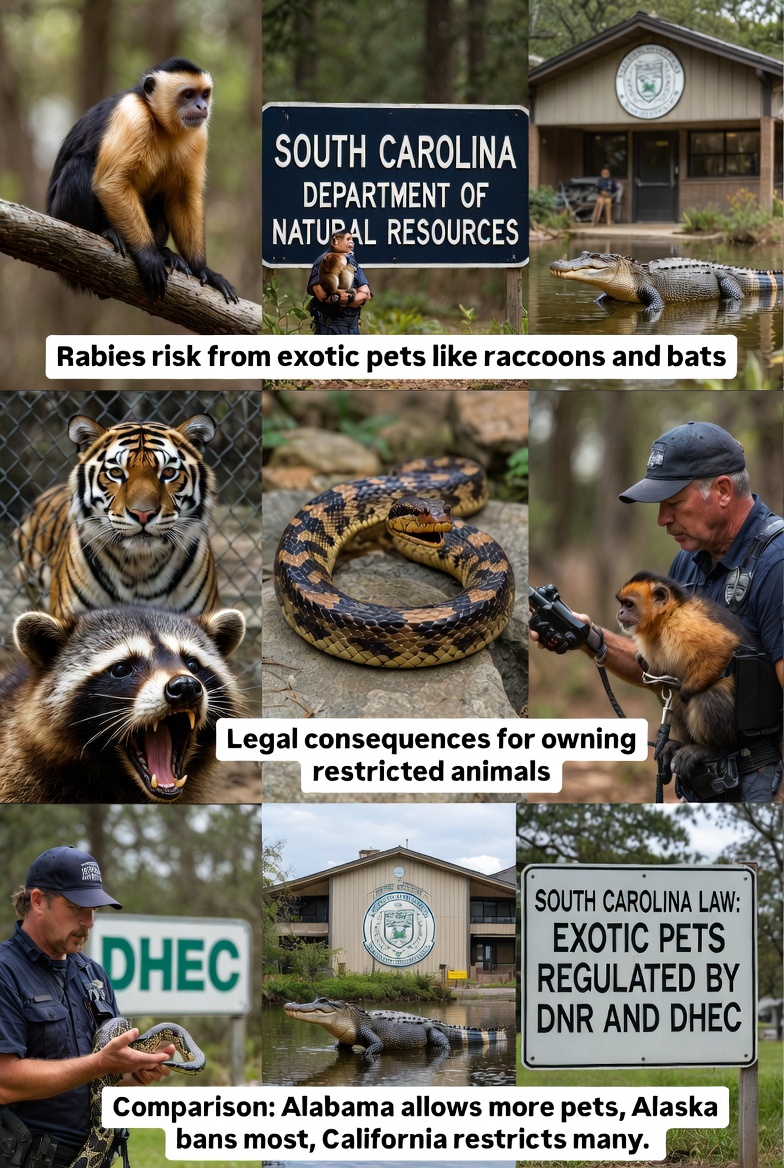 List of legal exotic pets in South Carolina