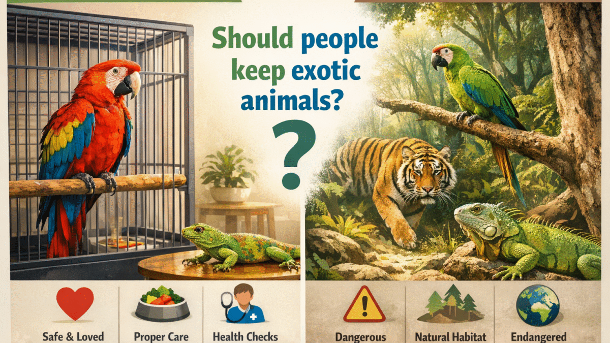 should people keep exotic animals as pets